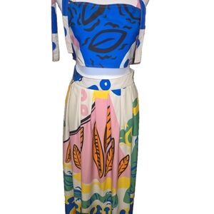 2 Piece Set Maxi Skt And Top